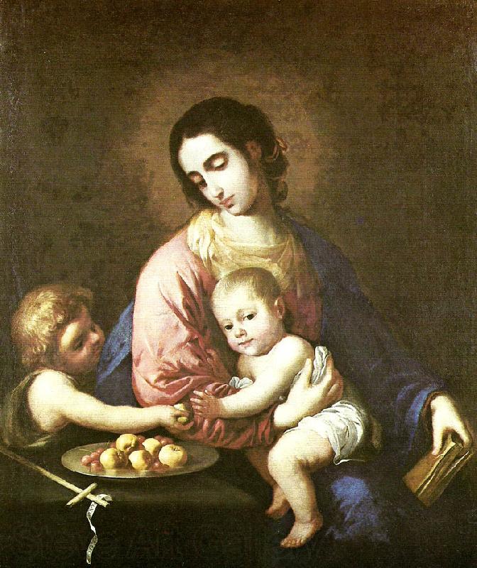 Francisco de Zurbaran virgin and child with st Norge oil painting art